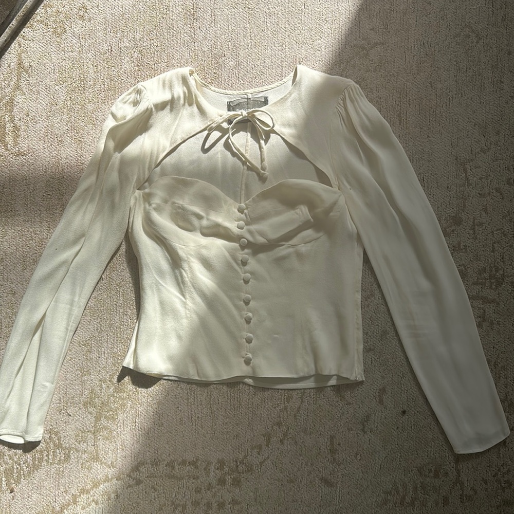 cute reformation corset top